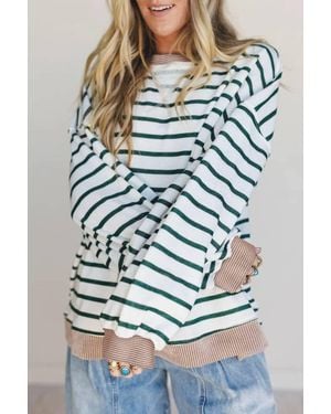 Shewin Long Sleeves Crewneck Pullover - Gray