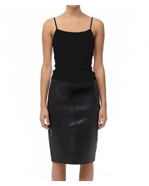 St. Agni Baby Wool Cami Top - Black