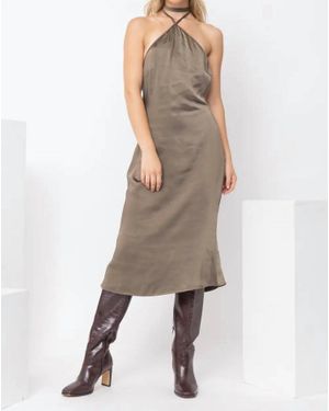 Pretty Garbage Satin Slip Dress - Natural