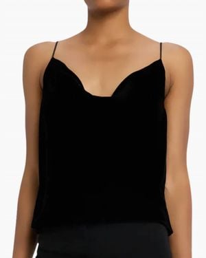 L'Agence Calista Velvet Camisole - Black