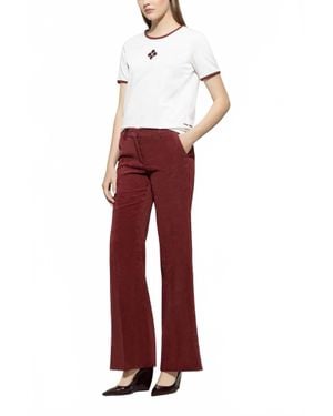 Luisa Cerano Corduroy Pants - Red