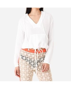 Honorine Tawny Hoodie - White