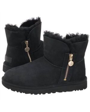 UGG Bailey Zip Mini Boots - Black