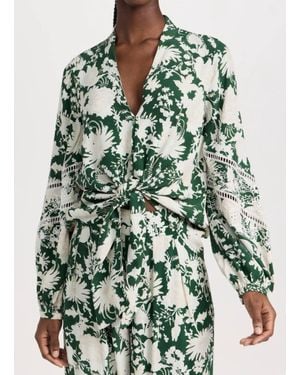Figue Anastasia Knotted Blouse - Green