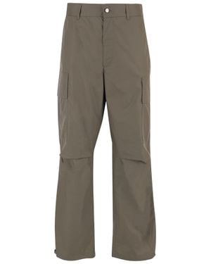 DARKPARK Khaki Cotton Pants With Flap Pockets - Gray