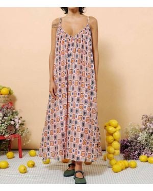 FRNCH Patterned Dress - Yellow