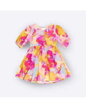 Sonny Side Up Girl's Eleanor Dress - Pink