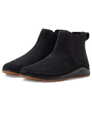 Chaco Paonia Jch109576 Suede Slip-On Chelsea Boots Rhs6187 - Black