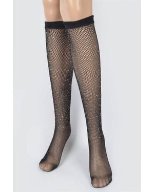 TRUEDAMES Fashion Stocking - Black