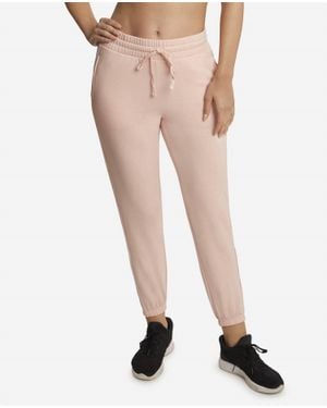 Danskin Textured Side Panel Jogger - Natural