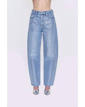 Pistola Wes High Rise Barrel Jean - Blue