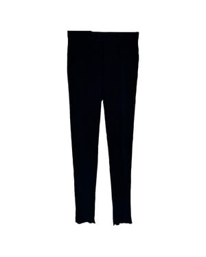 Giorgio Armani Ribbed-Knit Pants - Blue