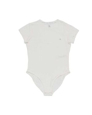 Calvin Klein One Short Sleeve Bodysuit - White