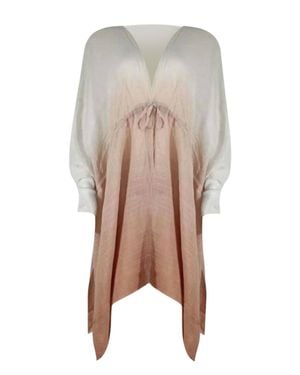 Kensie Dip Dye Cover Up Wrap - Natural