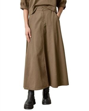 Lilla P Seamed Maxi Skirt - Natural