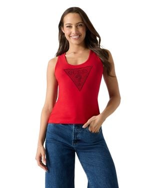Guess Ava Tank Jersey Tank - Red