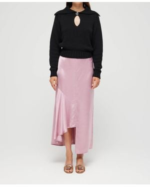 Rohe Asymmetrical Satin Skirt - Red