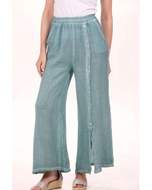 Look Mode Usa Pull On Button Pant - Blue