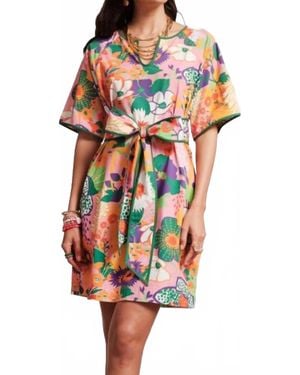 Frances Valentine Doris Botanical Dress - Orange