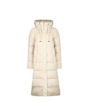 Herno Silk And Cashmere Padded Coat - Natural