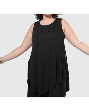 Alembika Sharon Sleeveless Tunic Top - Black