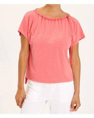 XCVI Exelda Short Sleeve Top - Pink