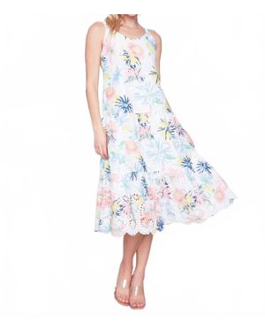 Charlie b Floral Eyelet Dress - Blue