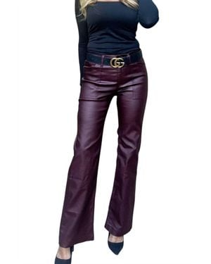 Bevy Flog Romi Vegan Leather Pant - Blue