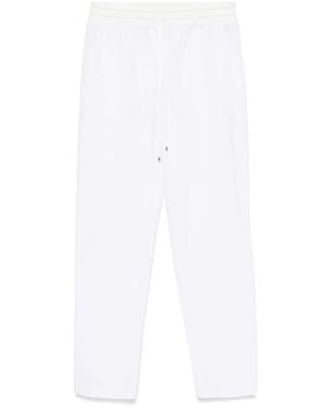 Lorena Antoniazzi Relaxed Fit Cotton Pants With Drawstring Waistband - White