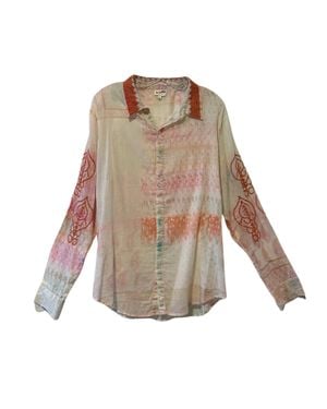The Nu Vintage Embroidery Collar Blouse - Natural