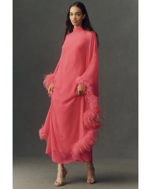 Hutch Feathered Kaftan - Pink
