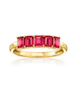 RS Pure By Ross-Simons Lab-Grown Ruby Ring - Red