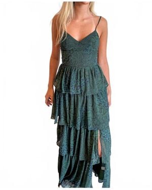 Olivaceous Glow Maxi Dress - Green