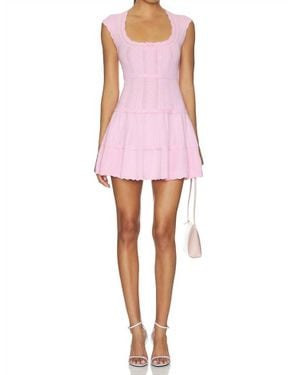 LoveShackFancy Laighton Mini Dress - Pink