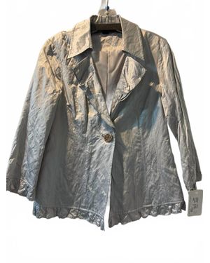 600 West One Button Blazer - Gray