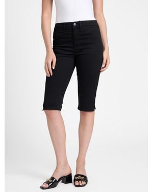 Guess Caren Sateen Capri Pants - Black