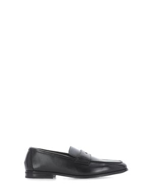 Doucal's Leather Mask Loafers - White
