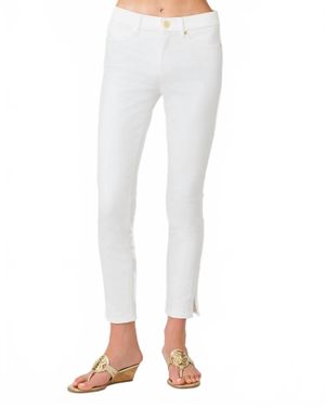 Lilly Pulitzer South Ocean High Rise Denim Jeans - White