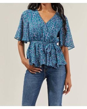 Sugarlips Demi Blouse - Blue