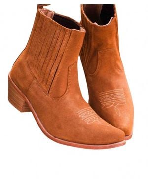 Agave Sky Paige Ankle Bootie - Brown