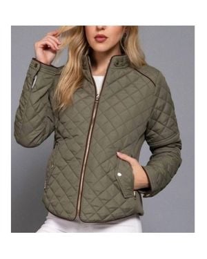 Active Basic Quilted Padding Jacket - Green