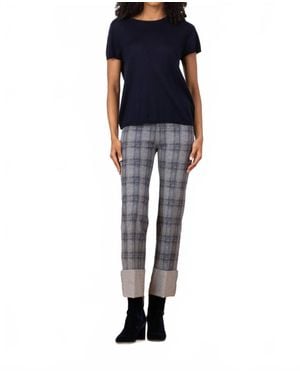 Avenue Montaigne Bonnie Plaid Pant - Blue