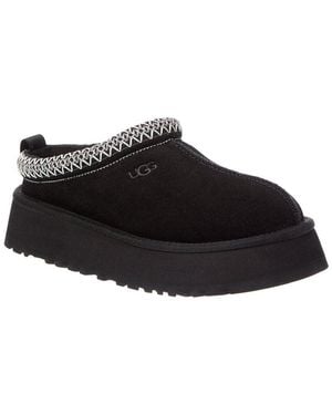 UGG Tazz Suede Platform Slipper - Black