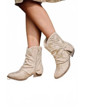 Very G Glitter Boots - White