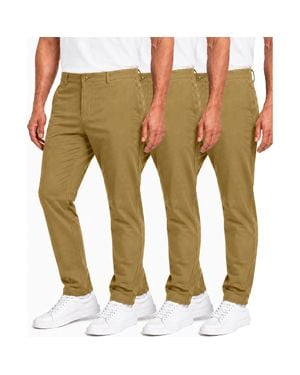 Blu Rock Super Stretch Slim Fit Everyday Chino Pants-3 Pack - Green