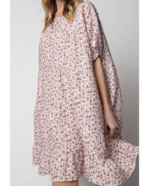 Easel Hazel Floral Dress - Multicolor