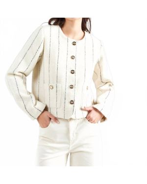 Suncoo Diane Boucle Jacket - White