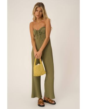 Project Social T Marseille Strapless Rib Jumpsuit - Multicolor
