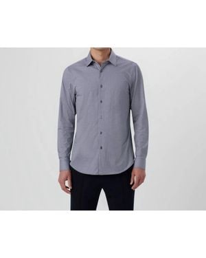 Bugatchi James Basketweave Ooohcotton Shirt - Gray