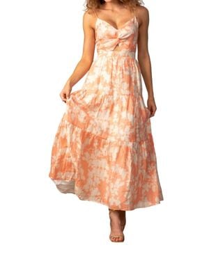 Lavender Brown Aurora Dress - Pink
